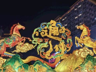 精美传统彩灯造型展示