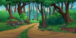 森林中的蜿蜒小径