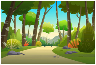 森林中的蜿蜒小径