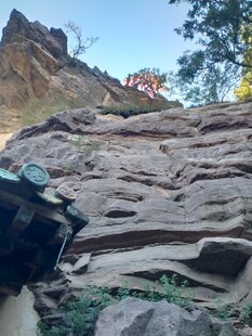 户外嶙峋岩石风景苍岩山