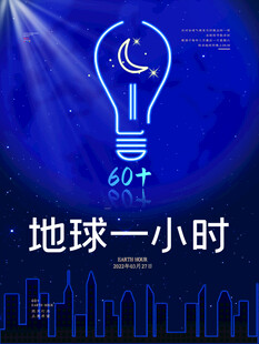 地球一小时宣传海报