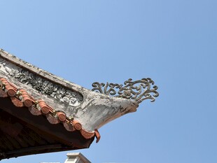 中式飞檐特写
