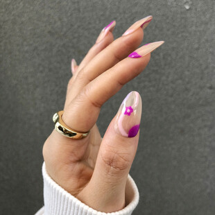 时尚美甲搭配精致指环