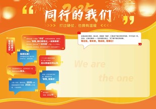 留言板宣传展板展示