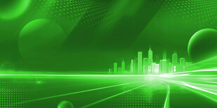 绿色科技未来城市景观