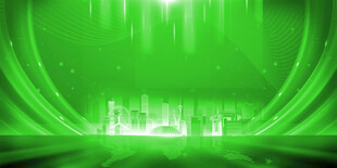 绿色炫光科技感背景图