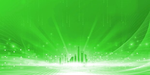 绿色梦幻光芒背景图