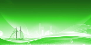 绿色背景上的帆船线条图