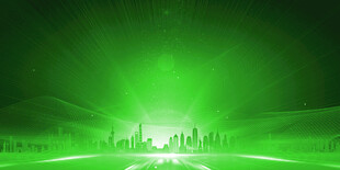 绿色光芒背景特效