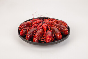 一盘美味小龙虾