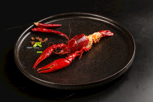 美味小龙虾摆盘展示