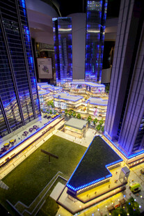 城市璀璨夜景俯瞰图