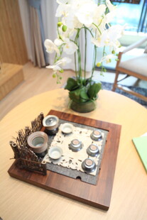中式茶席布置 典雅茶具