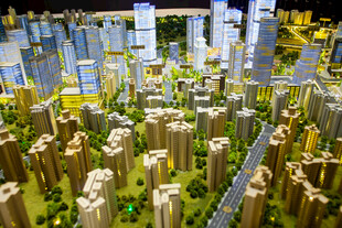 城市建筑微缩景观模型