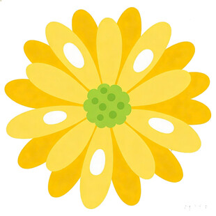 黄色花朵插画