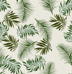 热带植物叶片纹理图案