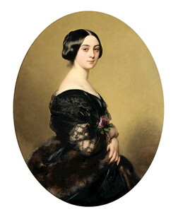 古典优雅女士肖像画