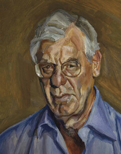 老人肖像油画