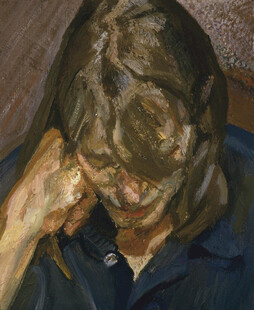 忧郁男子的沉思瞬间