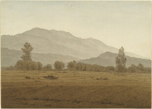 田野山峦风景图