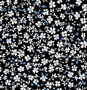 黑色底白色碎花布料图案