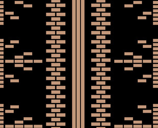 几何条纹黑金图案设计