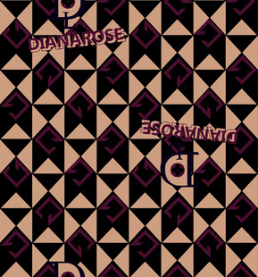 几何图案字母装饰背景图