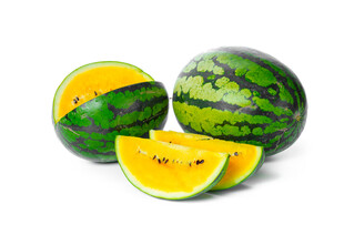 黄瓤西瓜切片展示