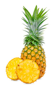 新鲜菠萝及切片