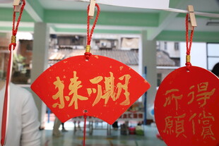 喜庆红色福字挂饰迎新春