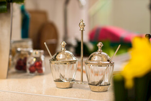 精致玻璃调味罐摆件
