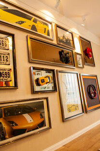 汽车主题艺术画作展示