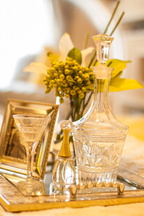 精致桌面的插花装饰摆件