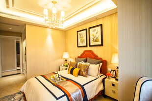 温馨精致卧室室内场景