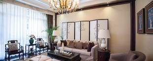 现代中式风格温馨客厅