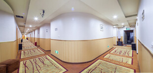 酒店走廊内部全景图