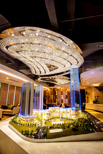 豪华建筑模型展示空间