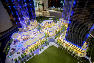 繁华都市建筑模型展示