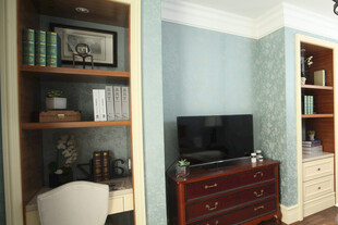 简约书房一角布置展示