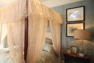 浪漫四柱床卧室温馨场景