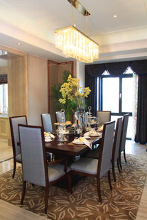 豪华现代风格餐厅室内场景