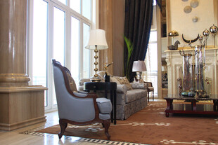 奢华欧式书房办公场景