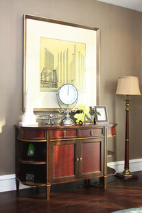 复古风格的精致边柜装饰