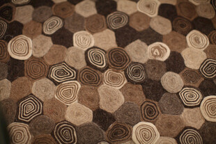 几何花纹棕色织物纹理