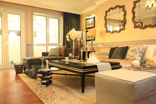 温馨现代风客厅布置