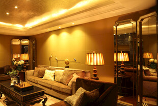 豪华温馨的客厅室内场景