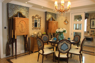 欧式奢华餐厅装饰场景