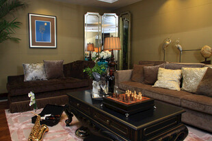 温馨典雅的客厅室内场景