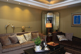 温馨现代风客厅室内场景