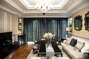 现代豪华客厅家居展示